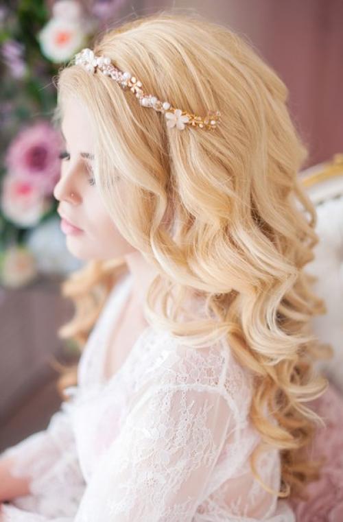 Нежный гребень - диадема для свадебной прически или романтического образа. 01