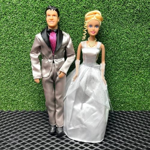Набор игровой кукол невеста с женихом. 04 Набор игровой кукол невеста с женихом. 04