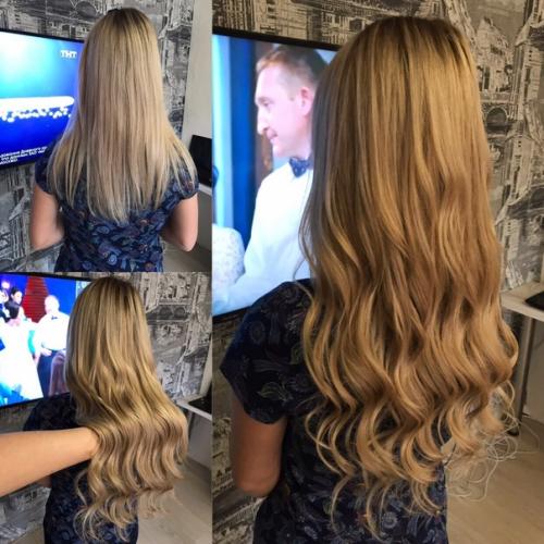 Наращивание волос.  Южно - русские, славянка, капсульное наращивание. 05