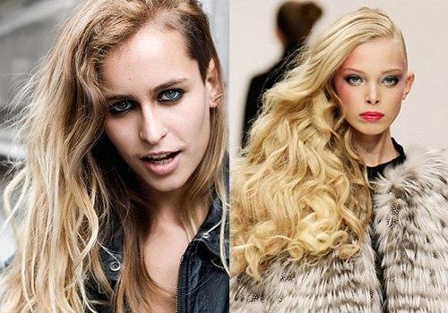 Женские стрижки с выбритым виском. 06