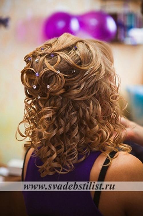 Свадебные и вечерние прически, профессиональный макияж (свадебный, вечерний, дневной макияж. 02