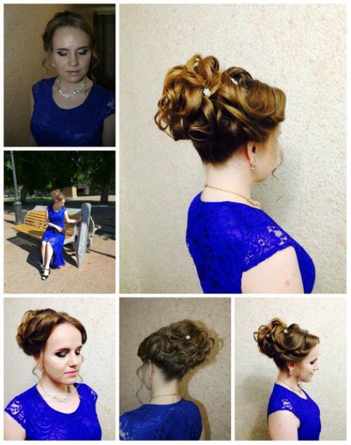 Здравствуйте, девчули!  Делаю красивые свадебные, вечерние прически, воздушные, обьемные локоны, разнообразные косы, укладки. 06