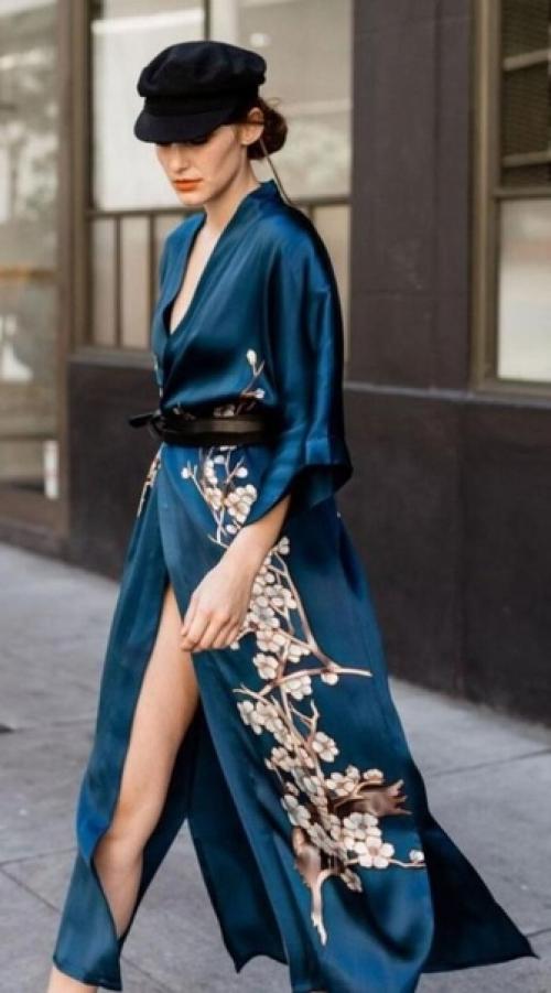 Платье - халат кимоно больше не домашняя одежда. 07 Платье - халат кимоно больше не домашняя одежда. 07