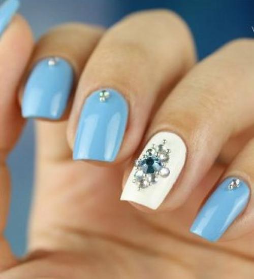 Маникюр со стразами - модные новинки 2017 года - Kodi Professional Optom / топ / база / гель - лак / ультрабонд / фрешер / типс офф / клинсер/. 05