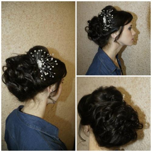 Здравствуйте, девчули!  Делаю красивые свадебные, вечерние прически, воздушные, обьемные локоны, разнообразные косы, укладки. 04