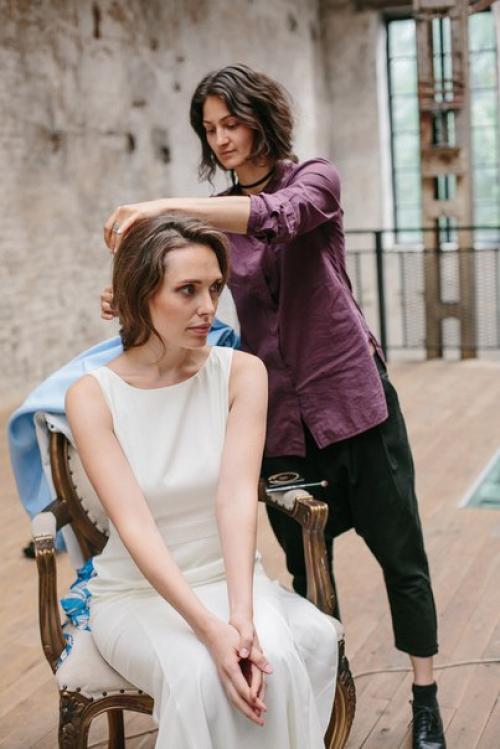 Бэкстейдж со съемки коллекции 2017 г. для каталога Apart. 03