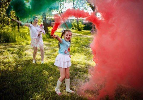 Фотосессия с цветным дымом для детей? 02 Фотосессия с цветным дымом для детей? 02