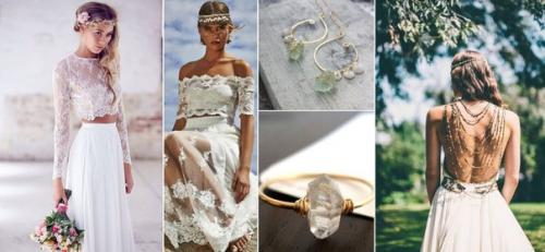 Стиль бохо прекрасно подойдет для осенней свадьбы. 01