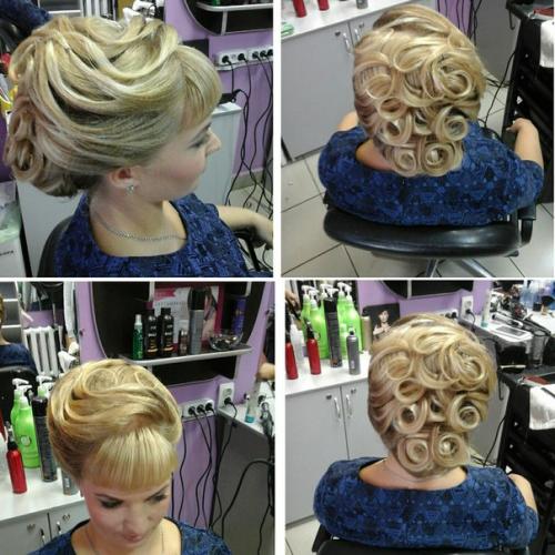 Свадебные и вечерние прически, укладки, макияж. 03