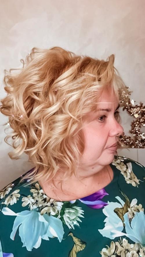 Локоны.  Объёмные локоны;. 02