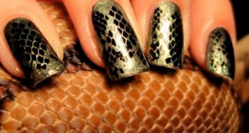 Интересный дизайн для ногтей: змея. 03 Интересный дизайн для ногтей: змея. 03