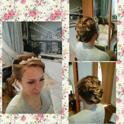 Свадебные и вечерние прически, укладки, макияж. 04