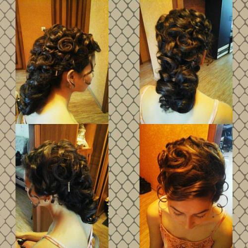 Свадебные и вечерние прически, укладки, макияж. 02