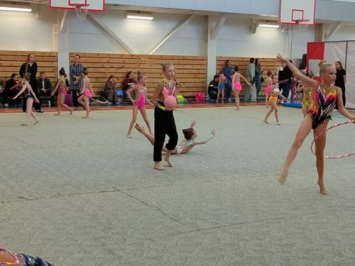 В соревнованиях участвуют несколько десятков юных гимнасток, которые удивляют зрителей мастерством, упорством и стойкостью. 01