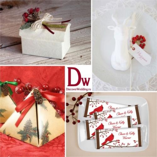 Поздние ягоды, такие как клюква, брусника, рябина, часто используют в оформлении зимних свадеб. 06