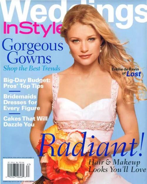 Знаменитостям, а особенно моделям, для того чтобы покрасоваться в свадебном платье на обложке журнала вовсе не обязательно выходить замуж. 07