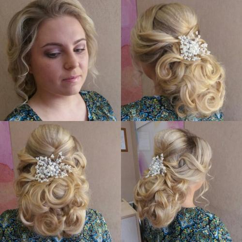 Прекрасный тандем для вашего образа: прическа и макияж от одного мастера. 09