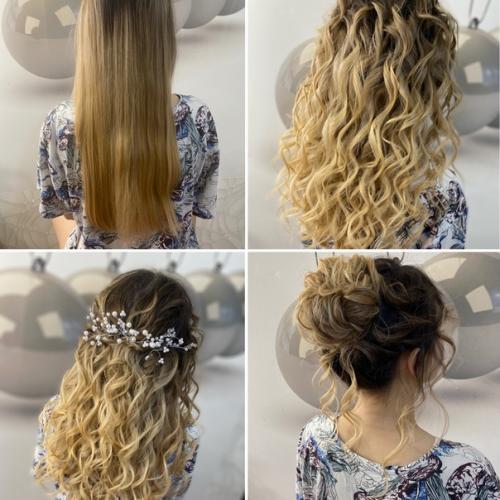 Дорогие дамы!  Вечерний образ (макияж + причёска /локоны) 2000. 03