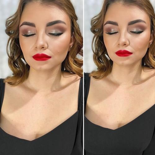 Дорогие дамы!  Вечерний образ (макияж + причёска /локоны) 2000. 08