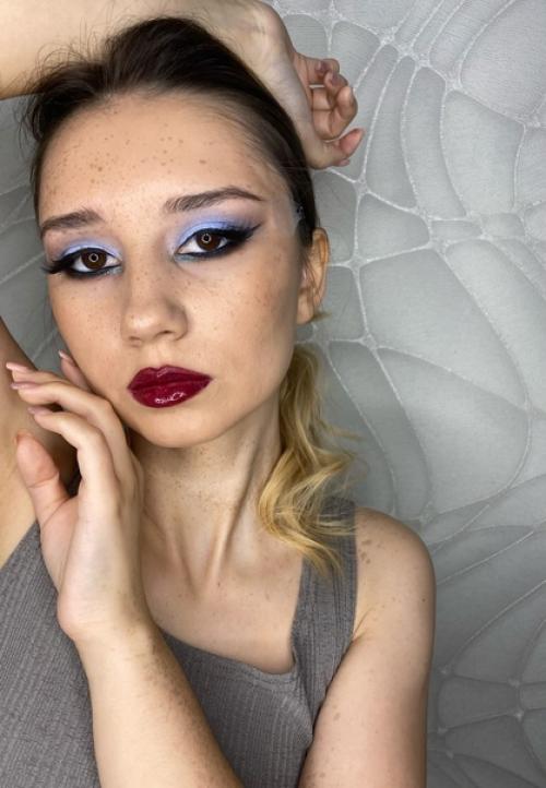 Дорогие дамы!  Вечерний образ (макияж + причёска /локоны) 2000. 07