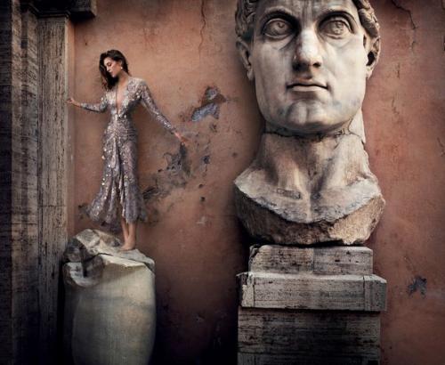 Eternal Romance: Надя Бендер в фотосессии Винсента Петерса для Harper's Bazaar UK April 2016. 02