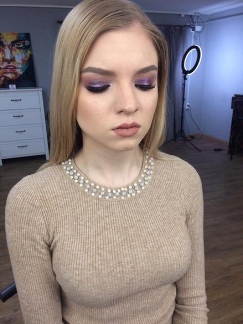 Макияж + прическа - 1000 рублей. 05