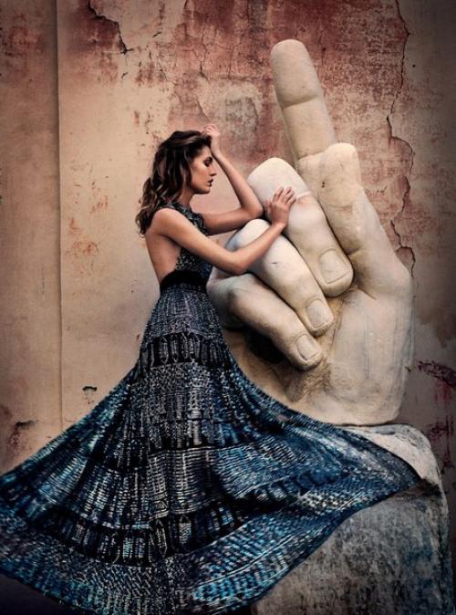 Eternal Romance: Надя Бендер в фотосессии Винсента Петерса для Harper's Bazaar UK April 2016. 04