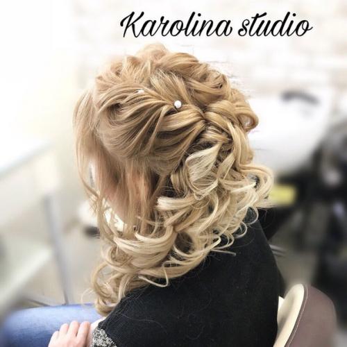 Милые дамы!  Karolina Studio приглашает вас на создание вечерних, дневных причесок и макияжа. 05