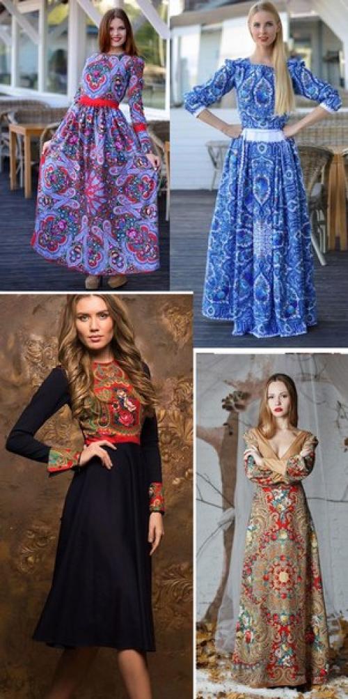 Платья в русском стиле - для яркого этнического образа. 05 Платья в русском стиле - для яркого этнического образа. 05