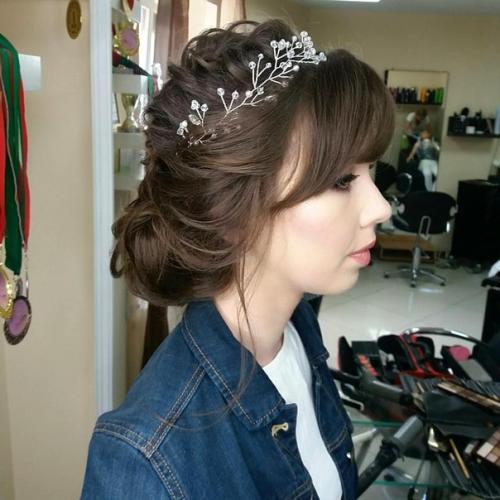 Пробный макияж и пробная прическа для невесты от свадебного стилиста Екатерины лось? 02