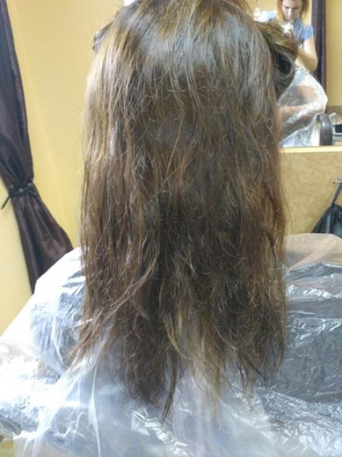 Милые девушки!  Успейте записаться только до конца июля кератиновое выпрямление волос любая длинна 1500 руб? 01