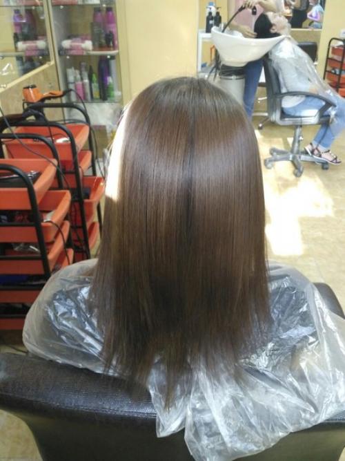 Милые девушки!  Успейте записаться только до конца июля кератиновое выпрямление волос любая длинна 1500 руб? 02