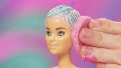 Barbie Reveal. Кукла Барби в холодной воде меняется цвет волос, макияж. 01