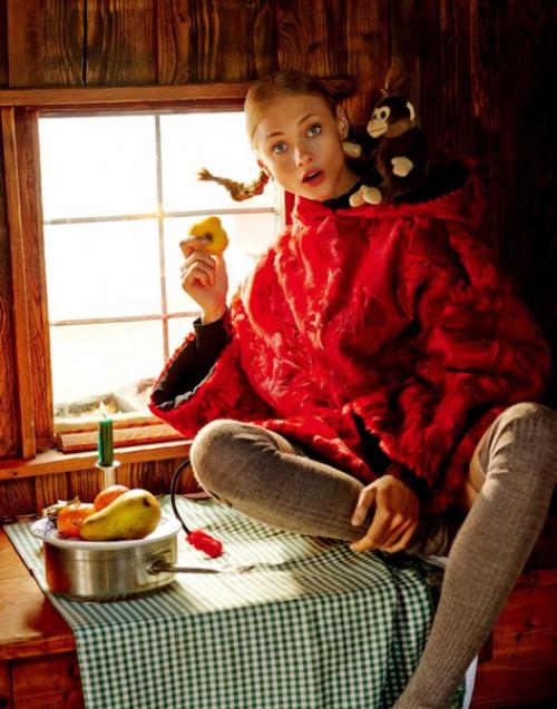 Joy of Pippi Longstocking: Анна Селезнева в фотосессии Джампаоло сгура для Vogue Japan September 2015. 04