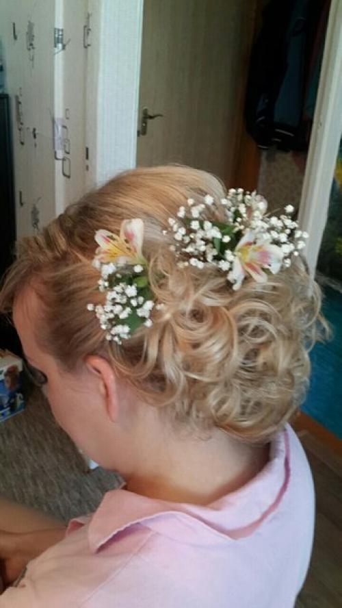 Образ невесты для красивой Ольги выполнила парикмахер - визажист Диля! 01